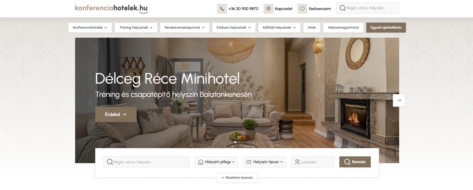 Megújult a konferencciahotelek MEgújult a Konferenciahotelek.hu oldal