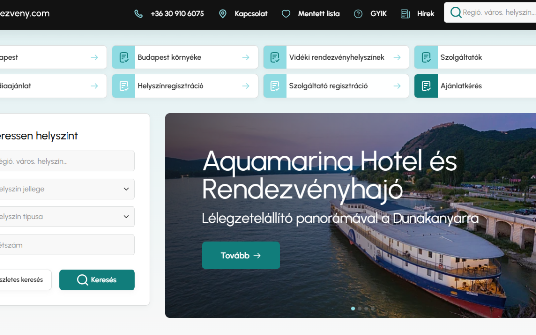 Megújult a rendezveny.com – A HotelPremio Group új rendezvényipari platformja
